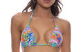 Seamless Reversible Triangle-Seamless Reversible Wavy Ruched Tie Side Bikini