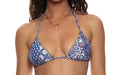 Luxe Seamless Triangle-Luxe Stitch Seamless Wavy Ruched Back Tie Side Bikini