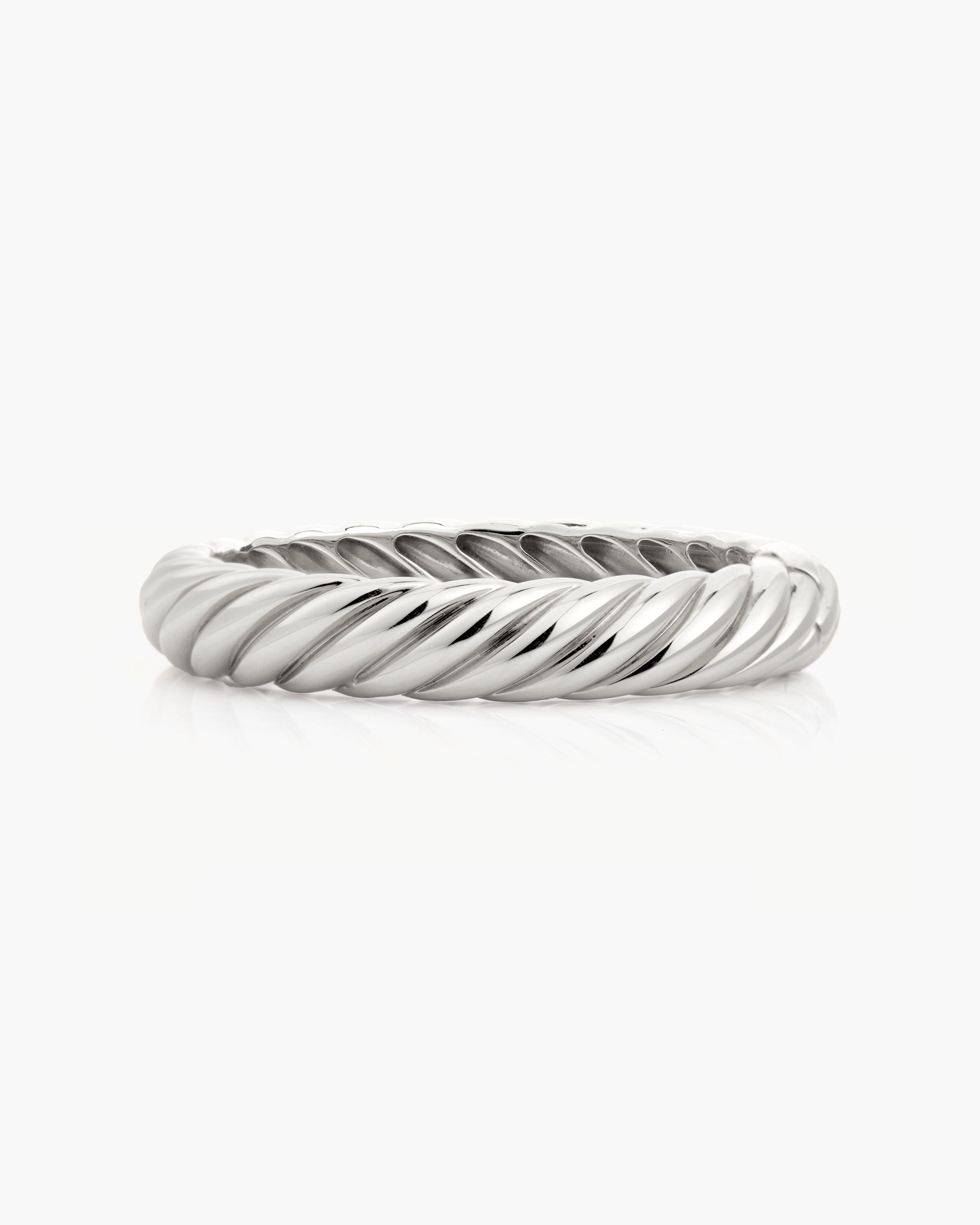 Gold Chunky Braided Bangle
